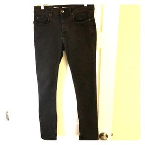 Men’s Topman stretch slim black denim jeans